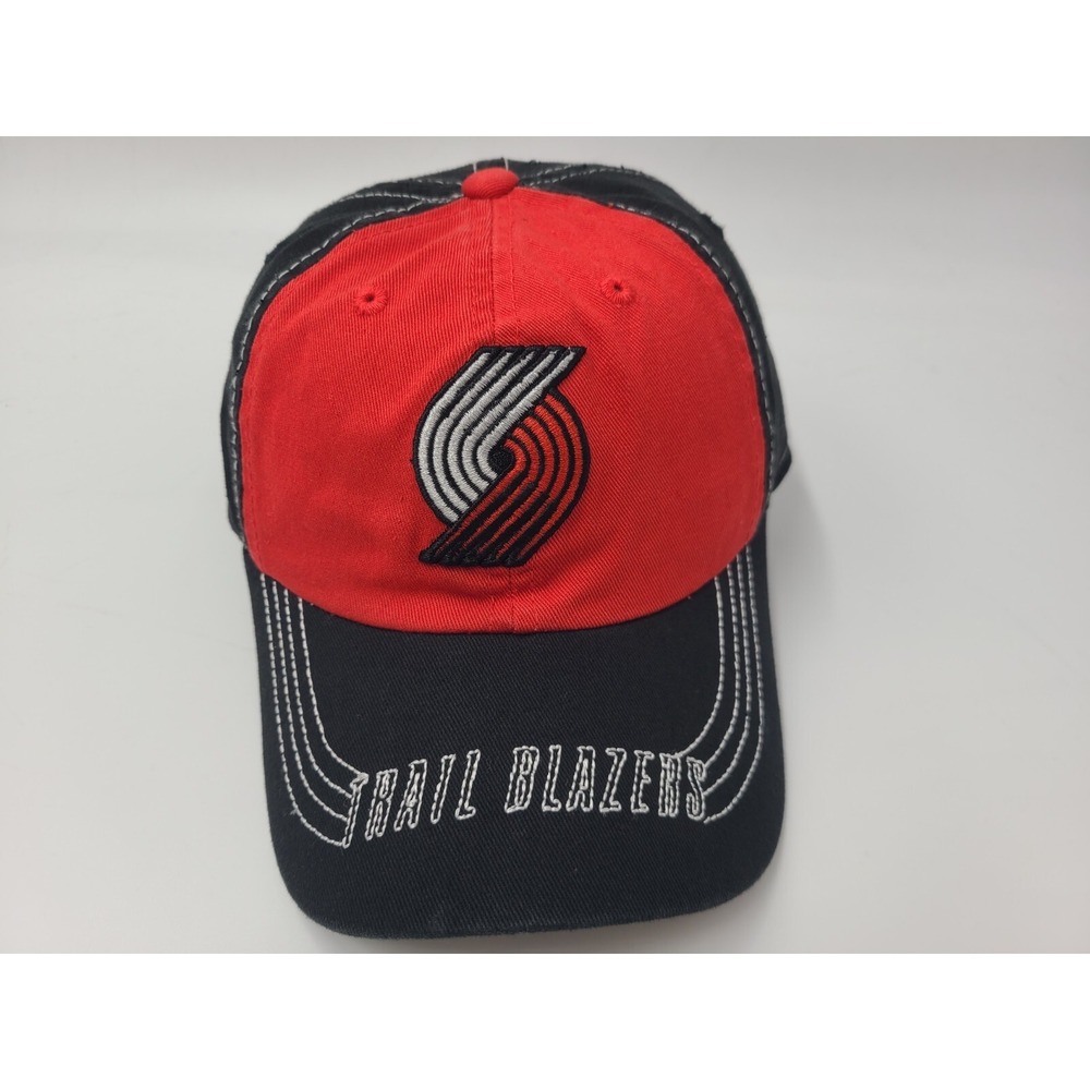 Youth Portland Trail Blazers Adjustable Hat Cap Boys NBA Basketball Red Blackโ